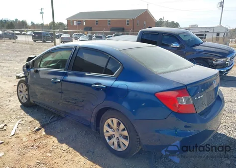 2012 Honda Civic Lx z USA, uszkodzony, nr VIN 2HGFB2F57CH573000